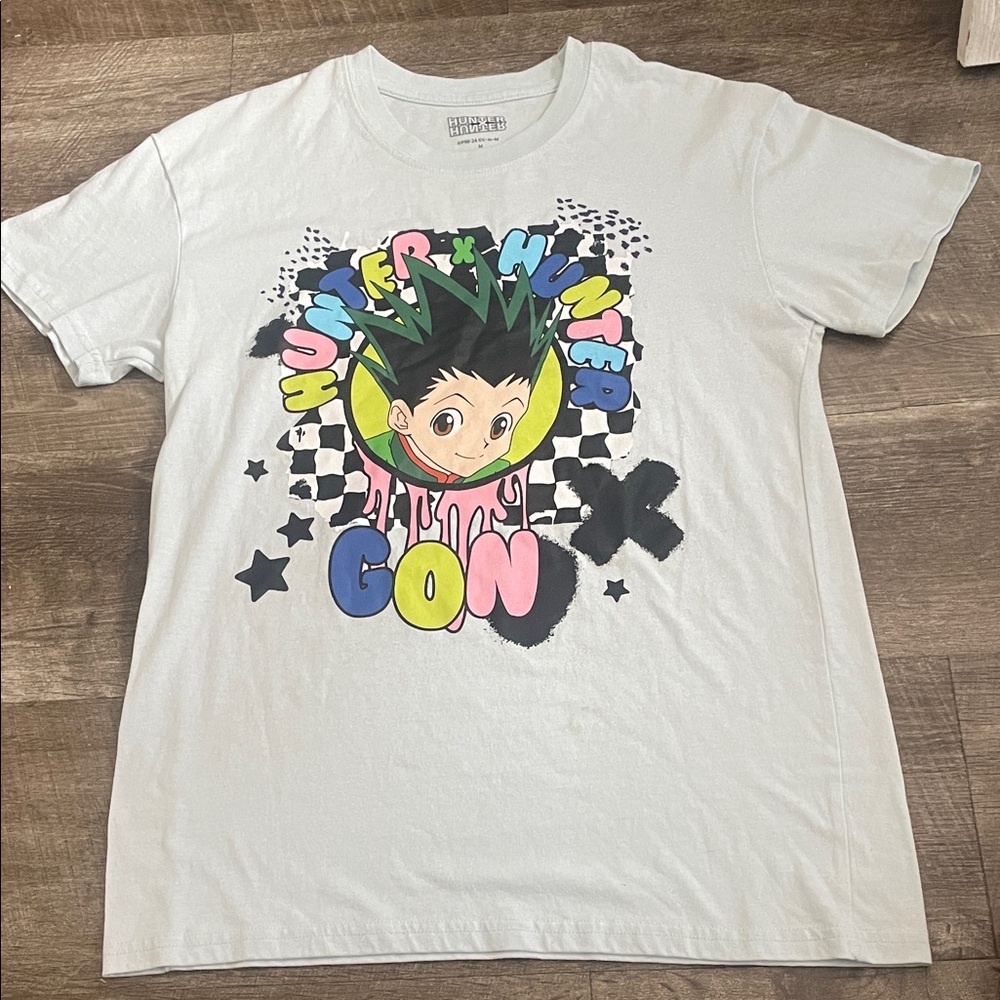 Hunter Kids Graphic Tee - White with Multicolor Design (A003)